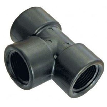 Show details for A&M Industries TT6PP Polypropylene Pipe Tee - 3/8 in. Picture of A&M Industries TT6PP Polypropylene Pipe Tee - 3/8 in.