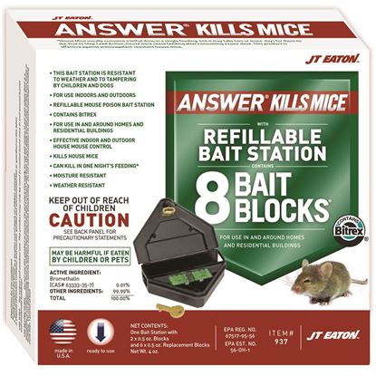 Picture of Answer Kills Mice with Reusable Mouse Bait Station